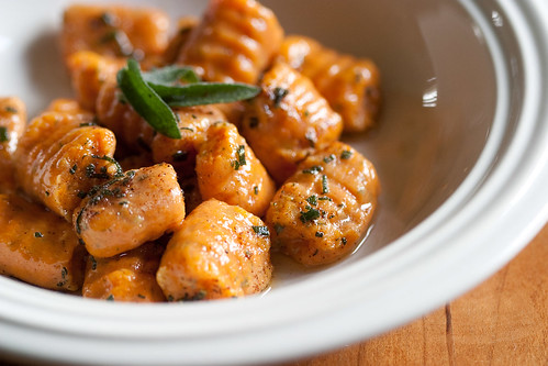 Sweet potato gnocchi with sage and brown butter