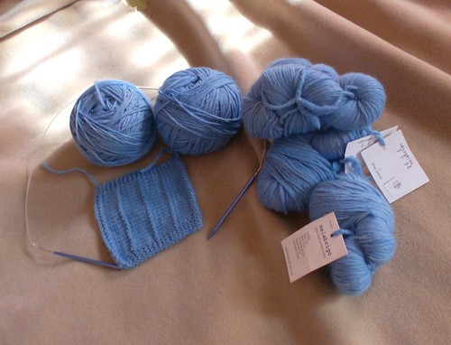 Jewel Blue hand dyed malabrigo yarn sweater for NaKniSweMo Mrs Darcy cardigan