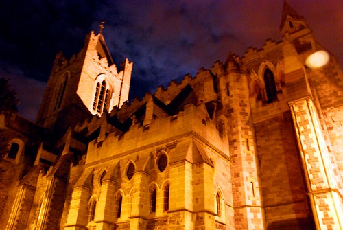 christchurch cathedral at night, dublin