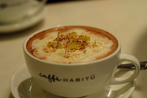 White Truffle Cream Hot Chocolate @ Caffe Habitu