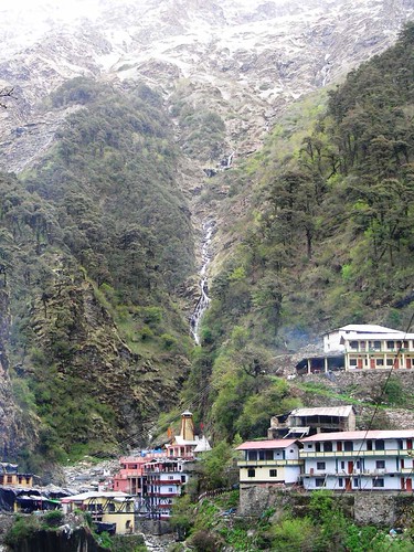 temple of yamunotri, behind the source of yamuna