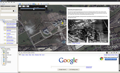 Manchester United Landmarks for Google Earth - screenshot