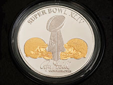 Super Bowl NASA medal