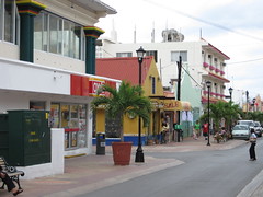 street, Cozumel, while 'racing'