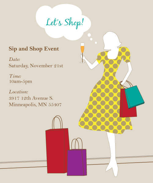Sip & Shop Event!