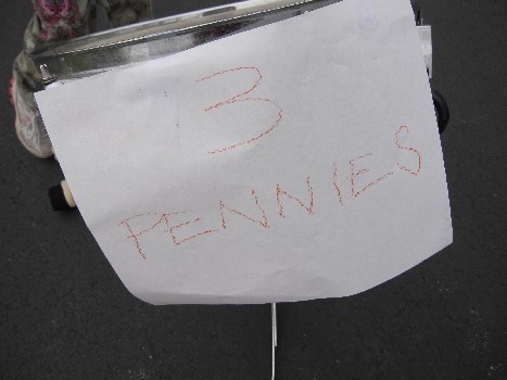 Three pennies