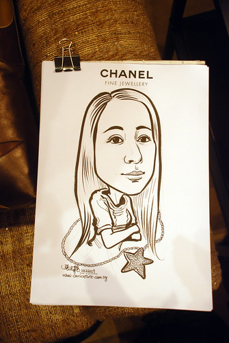 Caricature live sketching for Chanel Day 1 - 9