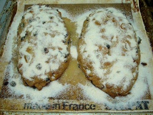 Stollen covered in Ginger Sugar
