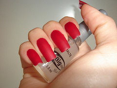 Opaque Red Nails
