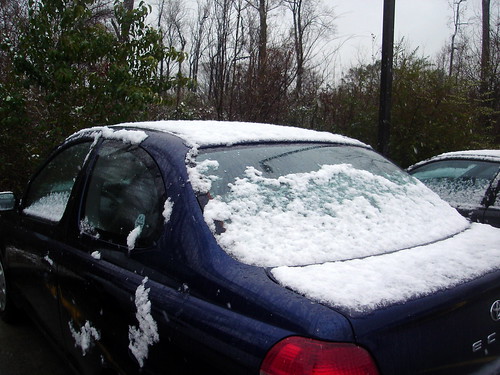 Snow on my car