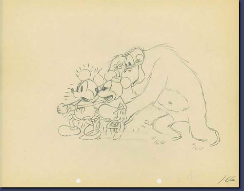 ORIGINAL PRODUCTION DRAWING FROM "THE PET STORE" (1933)