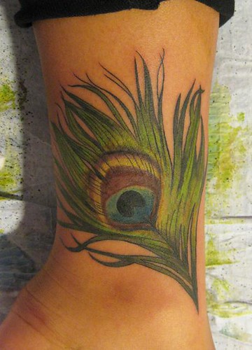 peacock feather tattoo. peacock feather tattoo