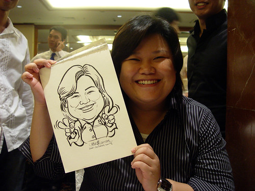 Caricature live sketching for wedding dinner 221109 - 15