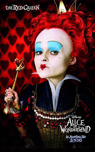 Alice in Wonderland Red Queen Movie Poster Helena Bonham Carter