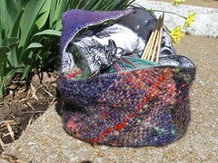 Auction!  Hand Woven Cubist Bag with Glitz