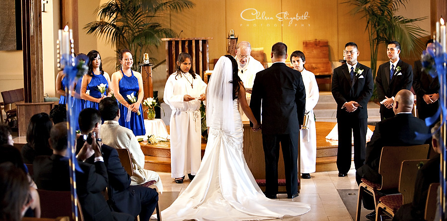 Church wedding ceremony