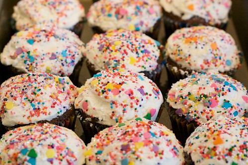 Sprinkled Cupcakes