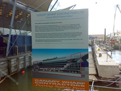 Crossrail sign - Station construction