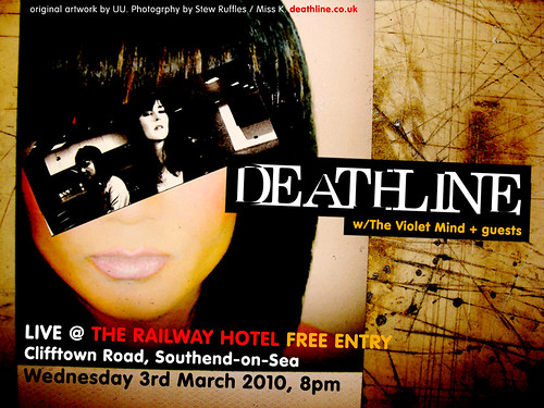 Deathline @ The Railway Hotel, Southend-on-Sea. Wed 3rd March 2010