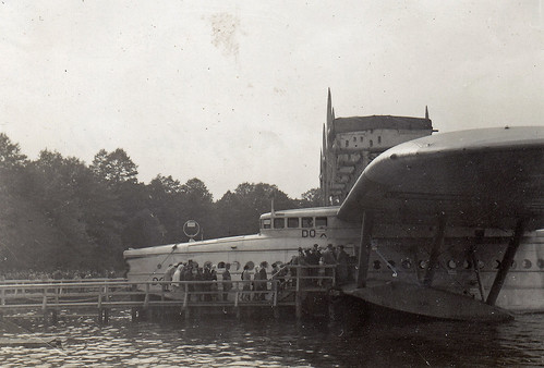 Dornier DO X flying boat. Lake Müggelsee, near Berlin, Germany. 1932.