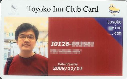 Toyoko Inn Club Card