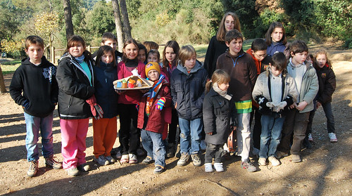 Celebració del Nadal, 19 de desembre de 2009, a Sant Medir - foto nenes