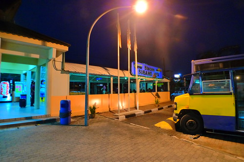 Subang Jaya station at night