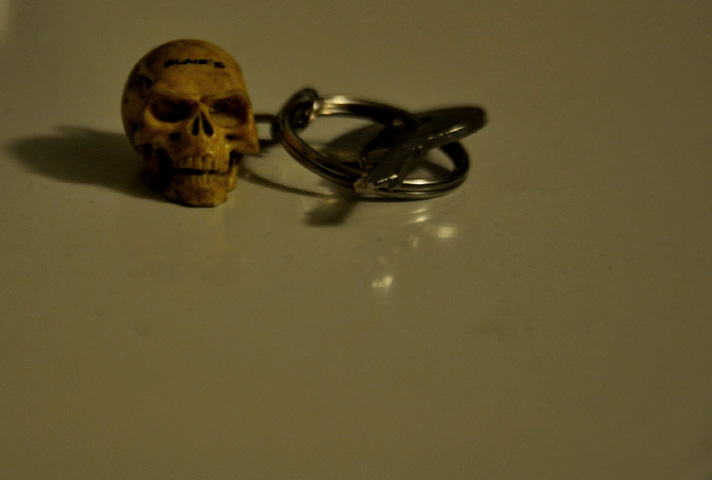 skull keychain