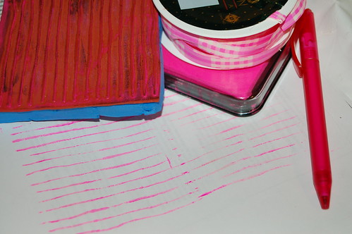 Pink writing lines (Photo by iHanna - Hanna Andersson)