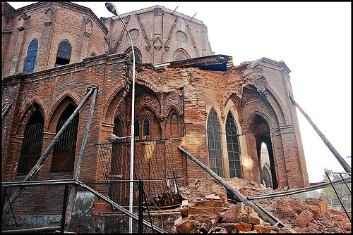 Earthquake in Chile cathedral