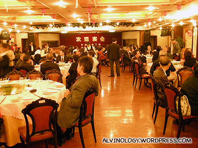 Inside the banquet hall
