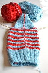 Burning stripes socks variation