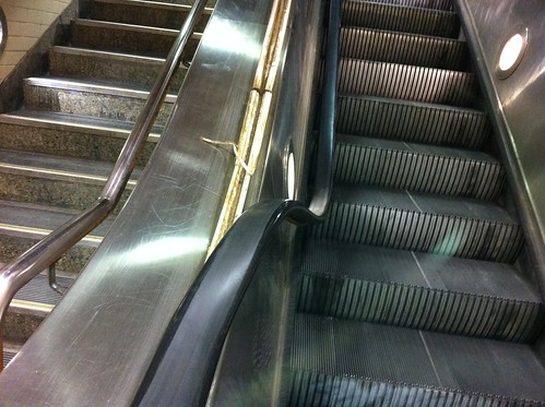 Broken escalator