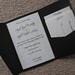 Black & Champagne Personalized Pocket fold Wedding Invitation 5x7 <a style="margin-left:10px; font-size:0.8em;" href="http://www.flickr.com/photos/37714476@N03/4027435250/" target="_blank">@flickr</a>