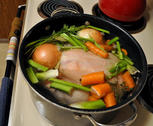 Poached Chicken Soup, Stock