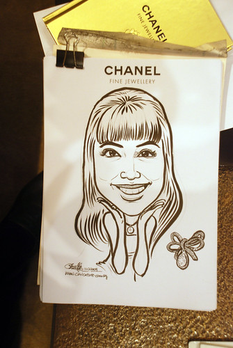 Caricature live sketching for Chanel Day 2 - 3