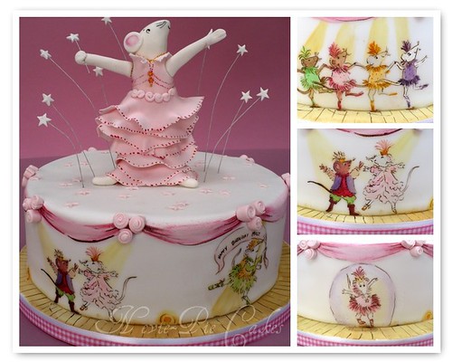 Angelina Ballerina Cake by neviepiecakes