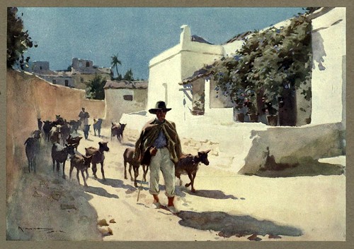 021- Un cabrero murciano-An artista in Spain 1914- Michael Arthur C.