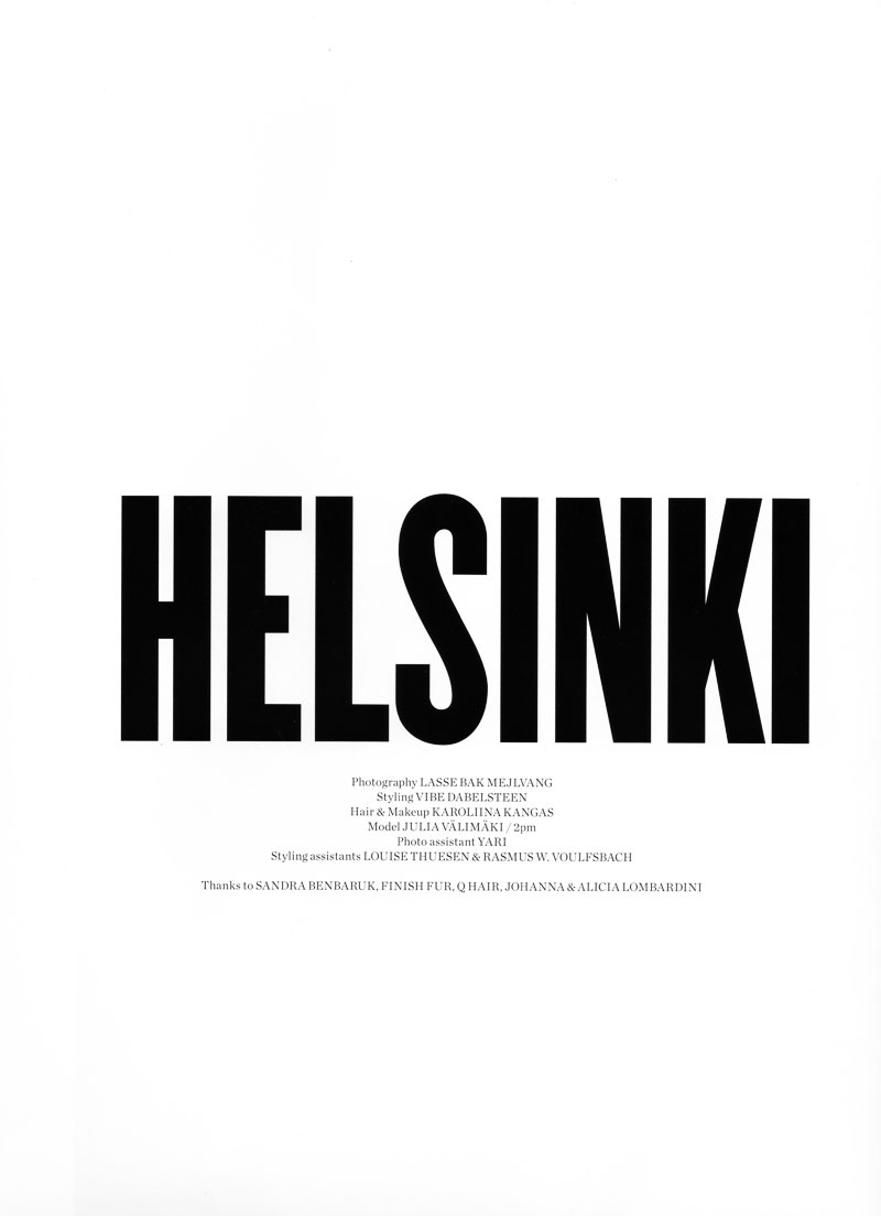 Helsinki  Julia Valimaki by Lasse Bak Mejlvang for Saga 2