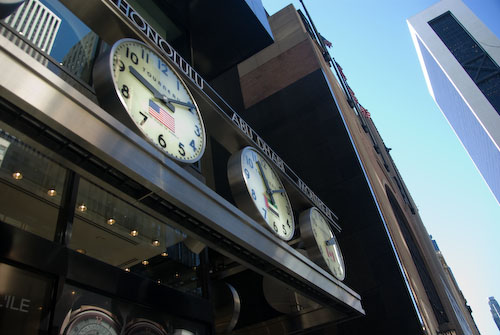clocks in NYC