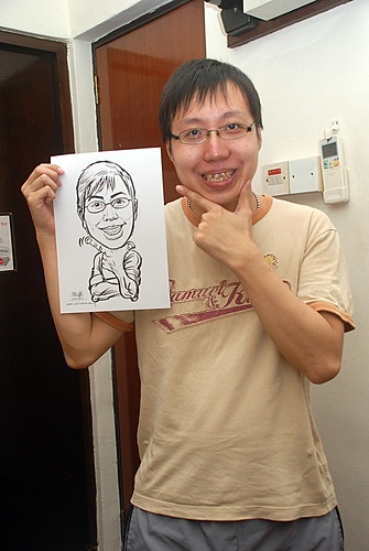 caricature live sketching for birthday party 020'12010 - 7