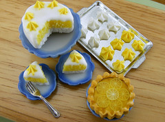 Lemon Pie, Sponge Cake and Meringue Cookies