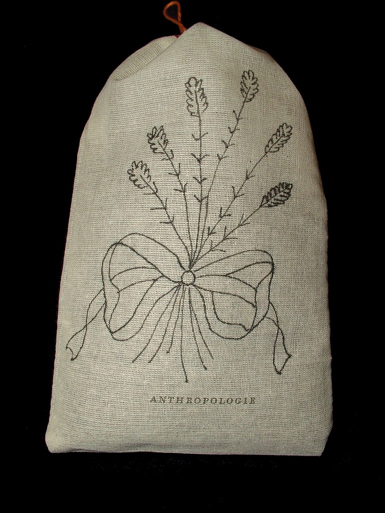 embroidery pattern I drew on sachet