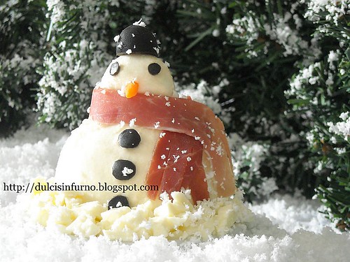 I Pupazzi di Neve-Mozzarella Snowmen