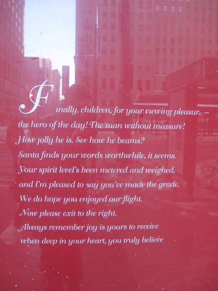 Macy's - Window 5 - Sign (Click to enlarge)