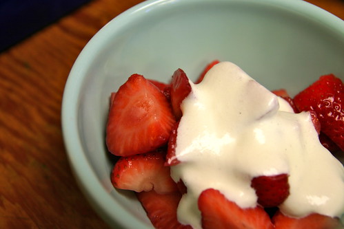 strawberries + cream