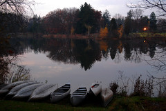 Canoes at the Lake