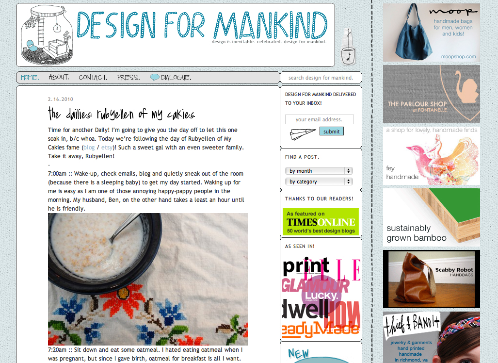 my daily on design for mankind