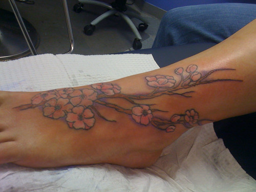 Flower Foot Tattoo by Wes Fortier | Flickr - Photo Sharing!