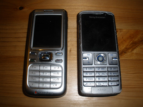 H's new and old phone